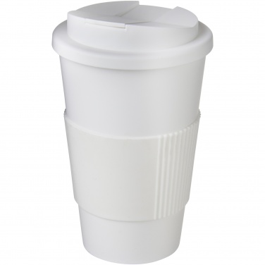 Logo trade corporate gifts image of: Americano® 350 ml tumbler with grip & spill-proof lid