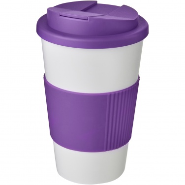 Logotrade promotional giveaway picture of: Americano® 350 ml tumbler with grip & spill-proof lid