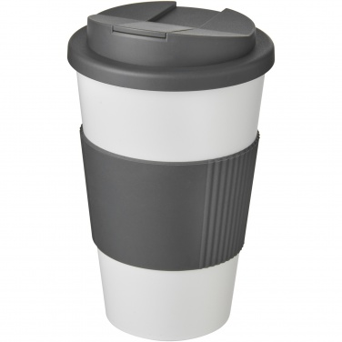Logo trade business gift photo of: Americano® 350 ml tumbler with grip & spill-proof lid