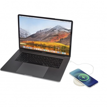 Logotrade promotional item image of: Naka 5W wheat straw wireless charging pad