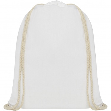 Logo trade promotional gifts image of: Oregon 140 g/m² cotton drawstring bag 5L