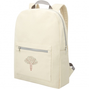 Logo trade promotional products picture of: Pheebs 450 g/m² recycled cotton and polyester backpack 10L