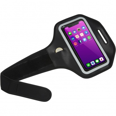 Logo trade promotional product photo of: Haile reflective smartphone bracelet with transparent cover