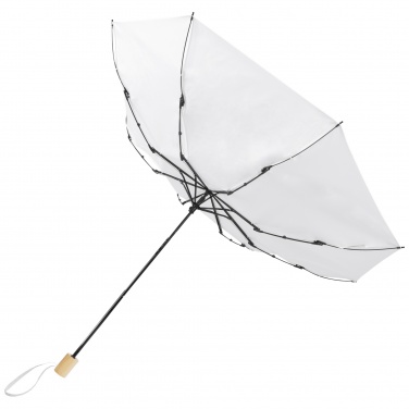 Logo trade advertising product photo of: Birgit 21'' foldable windproof recycled PET umbrella