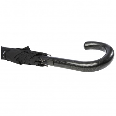 Logotrade promotional merchandise picture of: Fontana 23" auto open umbrella with carbon look and crooked handle