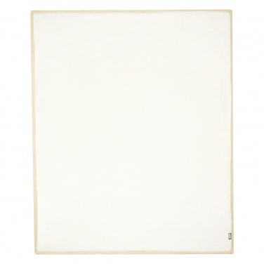 Logotrade corporate gift picture of: Marigold GRS certified RPET polar fleece and sherpa blanket