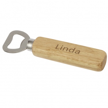 Logotrade promotional merchandise picture of: Brama wooden bottle opener