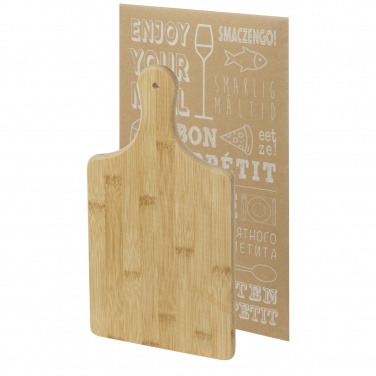 Logo trade promotional giveaways picture of: Quimet bamboo cutting board