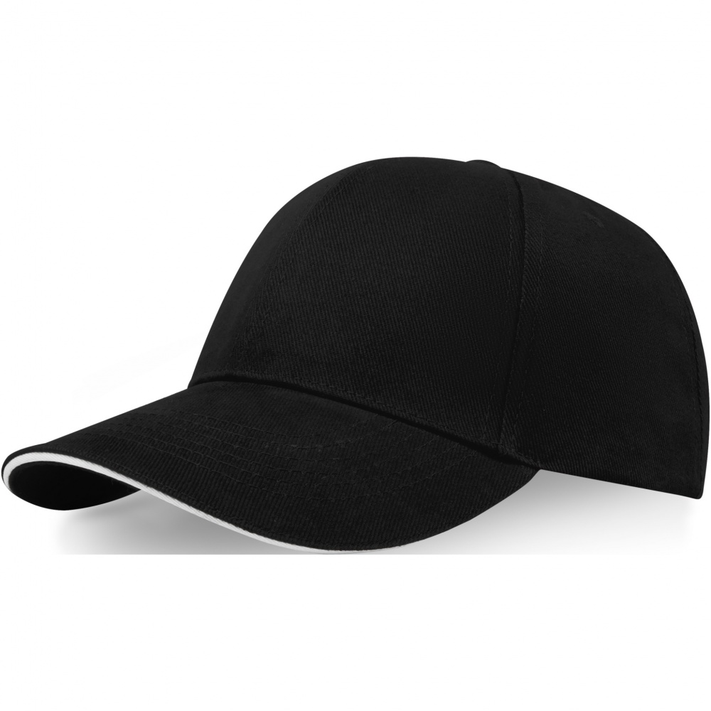 Logo trade corporate gifts picture of: Topaz 6 panel GRS recycled sandwich cap