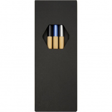Logo trade promotional items picture of: Kerf 3-piece bamboo pen set
