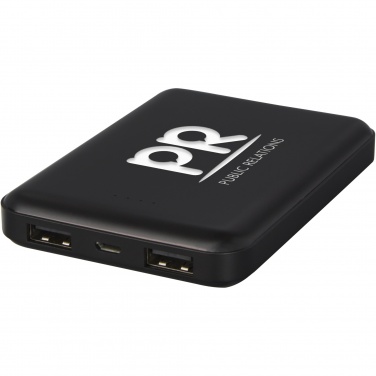 Logo trade promotional gifts picture of: Gleam 5000 mAh ultra slim light-up power bank