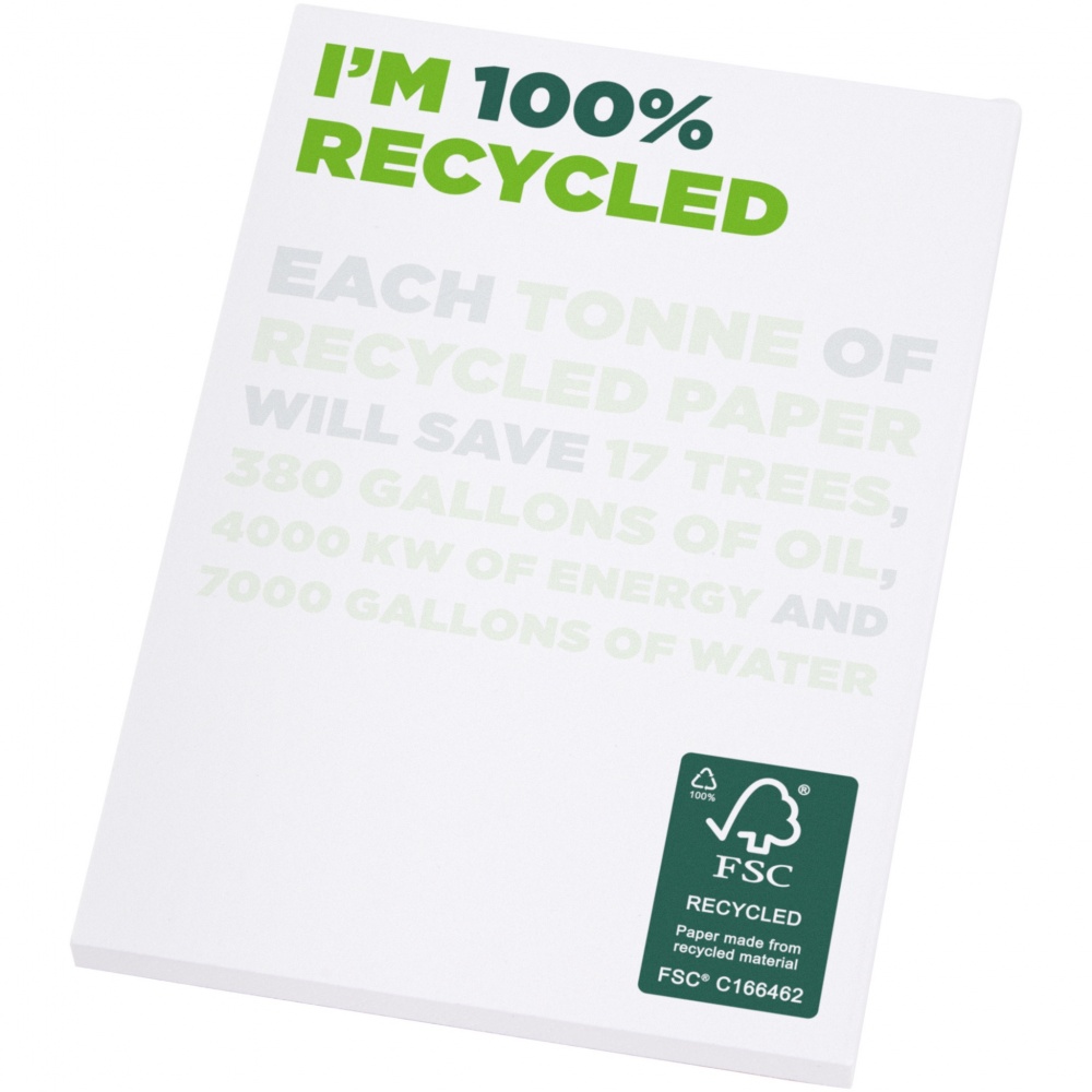 Logotrade promotional item picture of: Desk-Mate® A7 recycled notepad