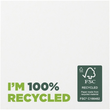 Logo trade promotional merchandise image of: Sticky-Mate® recycled sticky notes 75 x 75 mm
