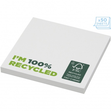 Logo trade promotional giveaway photo of: Sticky-Mate® recycled sticky notes 75 x 75 mm