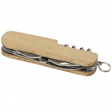 Logo trade promotional products image of: Richard 7-function wooden pocket knife