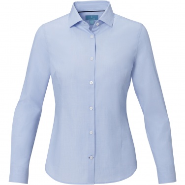 Logo trade promotional giveaways image of: Cuprite long sleeve women's organic shirt