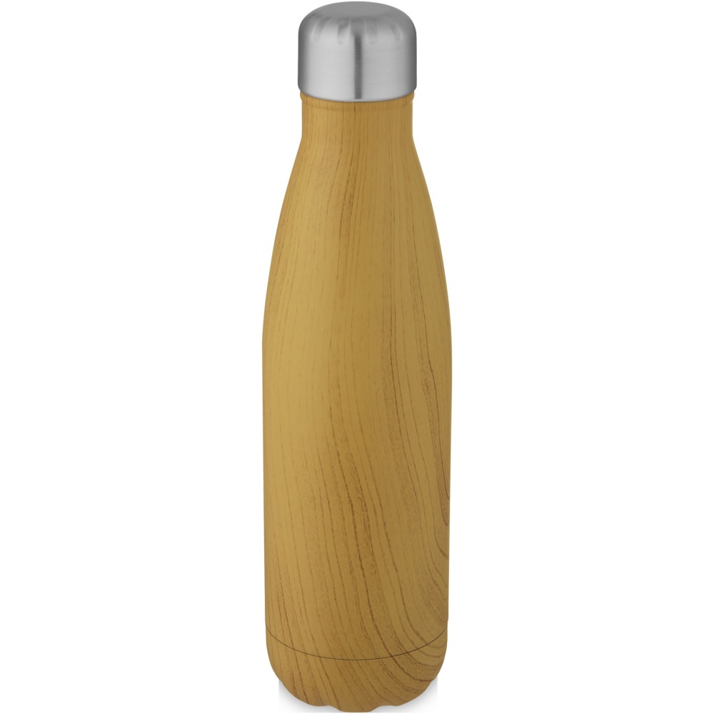 Logotrade corporate gift picture of: Cove 500 ml vacuum insulated stainless steel bottle with wood print