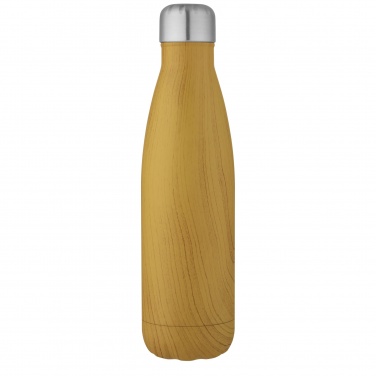 Logotrade promotional products photo of: Cove 500 ml vacuum insulated stainless steel bottle with wood print