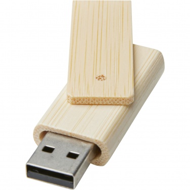 Logo trade promotional giveaway photo of: Rotate 16GB bamboo USB flash drive