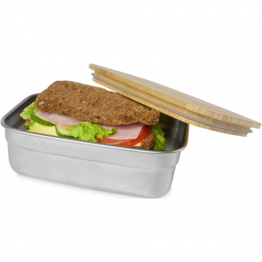 Logotrade advertising product image of: Tite stainless steel lunch box with bamboo lid