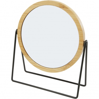 Logo trade promotional items picture of: Hyrra bamboo standing mirror