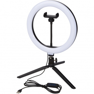 Logotrade promotional gift picture of: Studio ring light for selfies and vlogging with phone holder and tripod