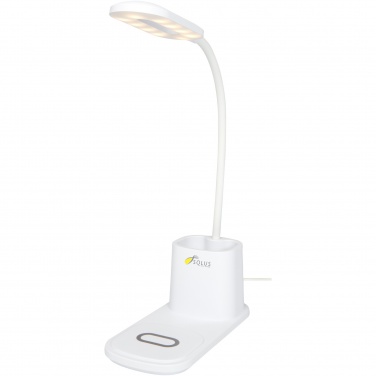 Logo trade promotional items image of: Bright desk lamp and organizer with wireless charger