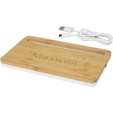 Logotrade promotional item picture of: Medake 10W bamboo wireless charger