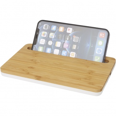 Logo trade promotional gifts image of: Medake 10W bamboo wireless charger