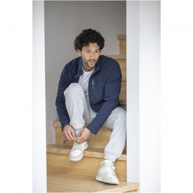 Logo trade promotional items image of: Amber men's GRS recycled full zip fleece jacket