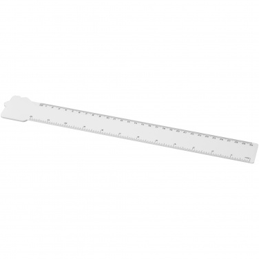 Logotrade corporate gift picture of: Tait 30cm house-shaped recycled plastic ruler