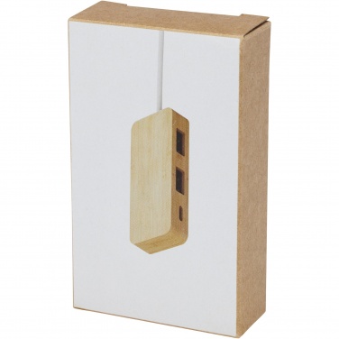 Logo trade promotional products image of: Tapas bamboo USB hub