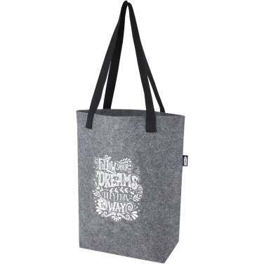 Logotrade business gift image of: Felta GRS recycled felt tote bag with wide bottom 12L