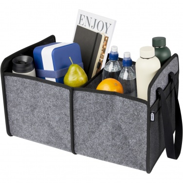Logo trade corporate gifts image of: Felta GRS recycled felt foldable car organiser