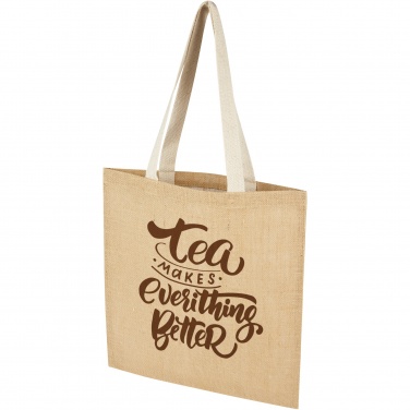 Logo trade promotional merchandise photo of: Juta 300 g/m² jute tote bag 7L