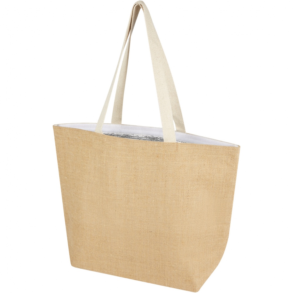 Logo trade advertising product photo of: Juta 300 g/m² jute cooler tote bag 12L