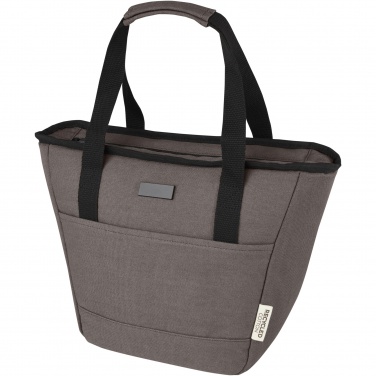 Logo trade promotional giveaway photo of: Joey 9-can GRS recycled canvas lunch cooler bag 6L