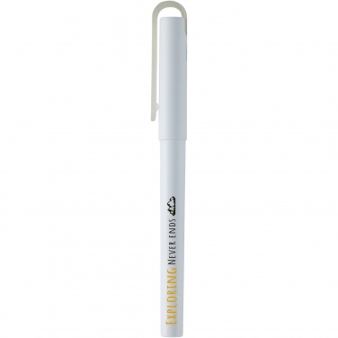 Logo trade promotional giveaway photo of: Mauna recycled PET gel rollerball pen