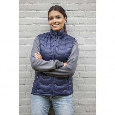 Logo trade promotional merchandise image of: Epidote women's GRS recycled insulated down bodywarmer
