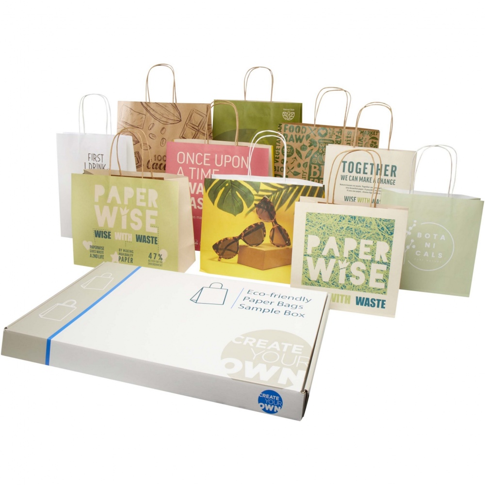 Logo trade promotional merchandise photo of: Agricultural waste and kraft paper bags sample box