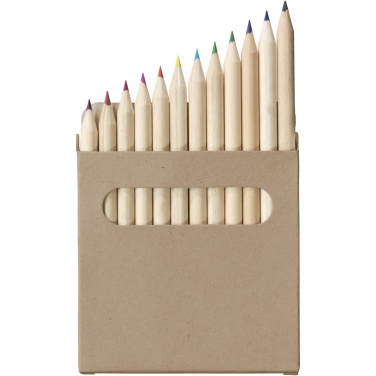 Logo trade advertising products image of: Artemaa 12-piece pencil colouring set