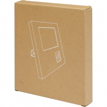 Logo trade promotional items picture of: Sasa bamboo photo frame with thermometer