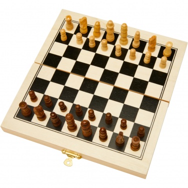 Logo trade promotional merchandise picture of: King wooden chess set