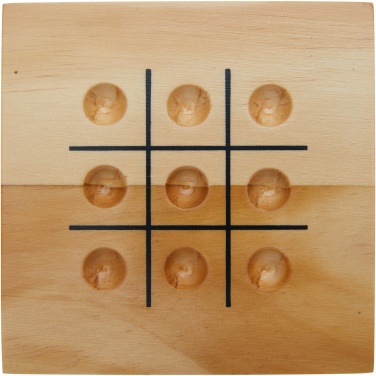 Logo trade promotional giveaways picture of: Strobus wooden tic-tac-toe game