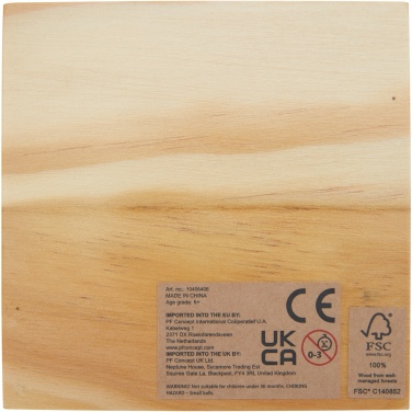 Logotrade advertising product image of: Strobus wooden tic-tac-toe game