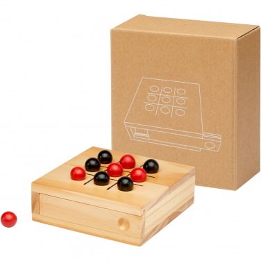 Logo trade promotional products picture of: Strobus wooden tic-tac-toe game