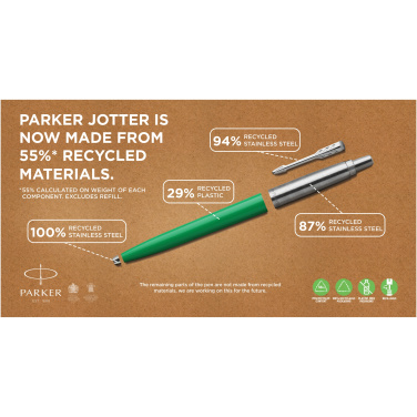 Logo trade promotional giveaways image of: Parker Jotter Recycled ballpoint pen