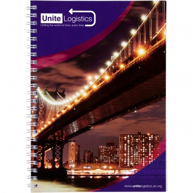 Logotrade promotional giveaway picture of: Desk-Mate® A4 spiral notebook with printed back cover