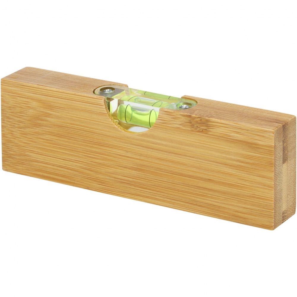 Logotrade corporate gift image of: Flush bamboo spirit level with bottle opener
