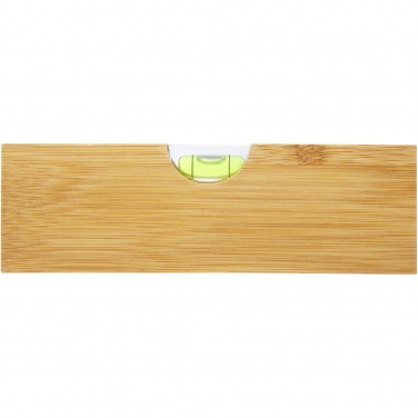 Logo trade advertising products image of: Flush bamboo spirit level with bottle opener